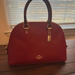 Coach Red Leather Women's Bag